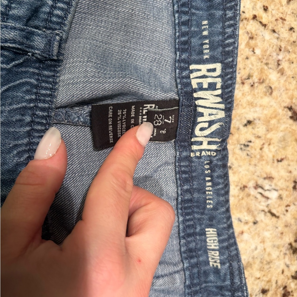 Rewash Denim Cargo Pants - Picture 3 of 5